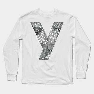 Zentangle Y Long Sleeve T-Shirt